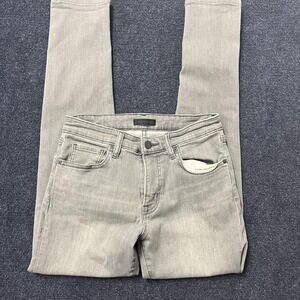 Uniqlo Jeans Womens 28 x 28 Gray Skinny Stretch Denim Pants Casual Mid Rise